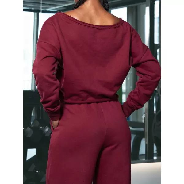 imageCUPSHE Women Long Sleeve Crop Tops Off Shoulder Sweatshirt Drop Sleeve Casual Pullover Tunic TopsCUPSHE Women Long Sleeve Crop Tops Off Shoulder Sweatshirt Drop Sleeve Casual Pullover Tunic Tops