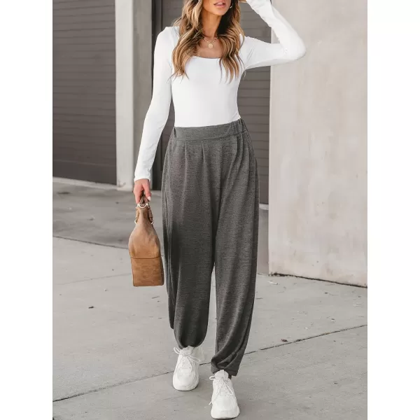 imageCUPSHE Women Pants HighRise Waist Joggers Long Sweatpants Sports Running Casual with PocketsGrey