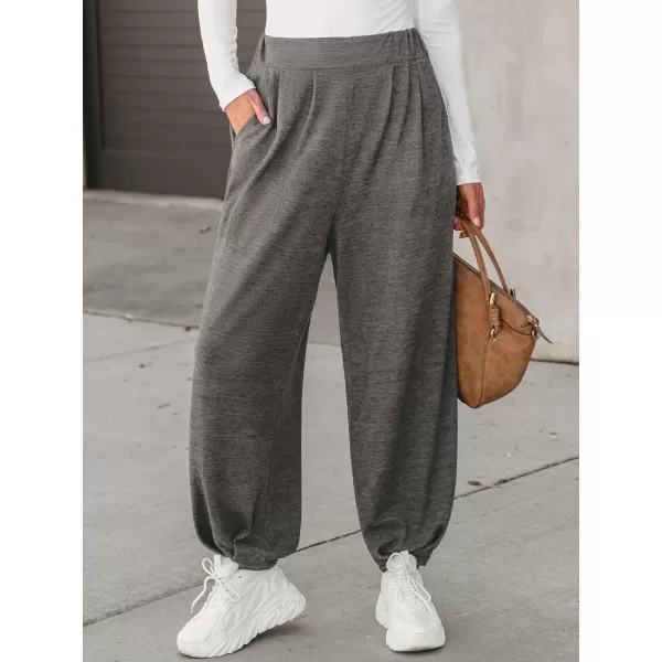 imageCUPSHE Women Pants HighRise Waist Joggers Long Sweatpants Sports Running Casual with PocketsGrey