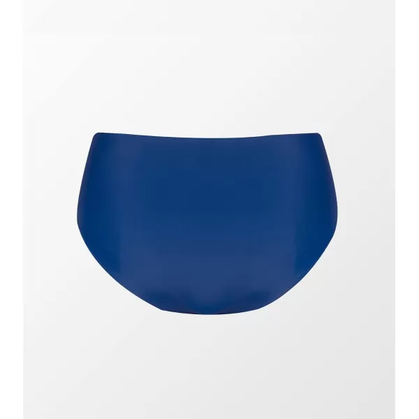 imageCUPSHE Women Plus Size Swimsuit High Waisted Bikini Bottom Ruched Tummy Control Full Coverage Bathing SuitBlue