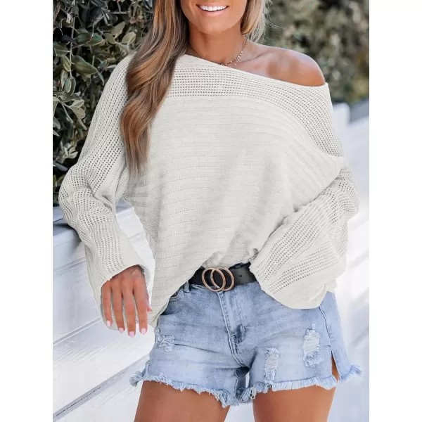 imageCUPSHE Women Pullover Sweater Ribbed OneShoulder Cutout Long Sleeves Jumper TopsApricot