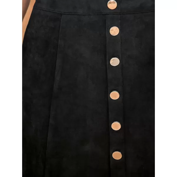 imageCUPSHE Women Skirts Onyx Buttoned Mini Skirt High Waist Short SkirtsBlack