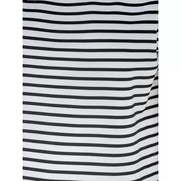 imageCUPSHE Women Striped Dolman Sleeve Tee Casual Crew Neck TShirtsWhite Stripes