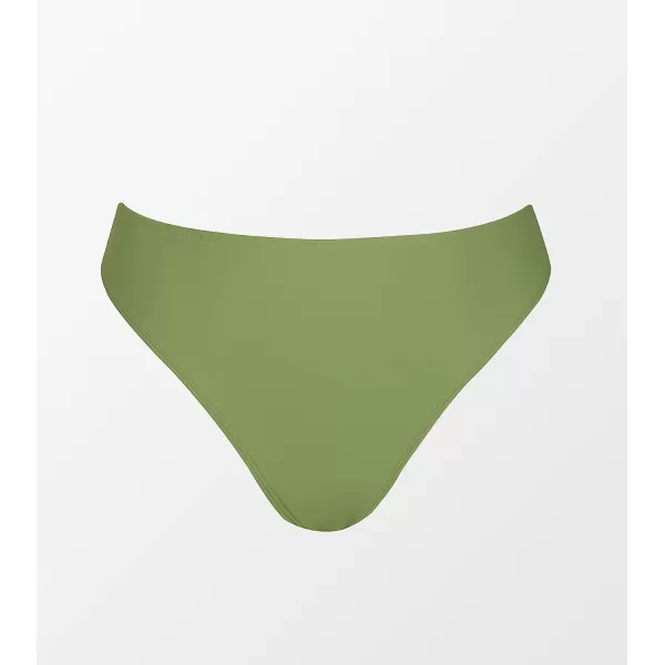 imageCUPSHE Women Swimsuit Bikini Bottom High Waisted Cheeky Bathing SuitOlive Green
