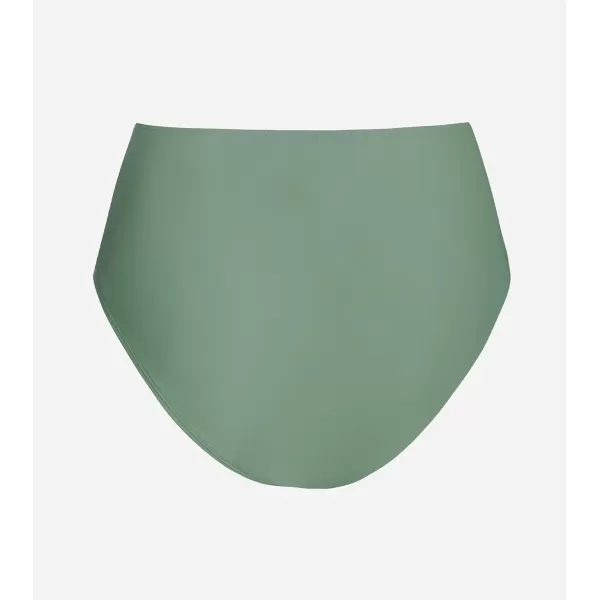 imageCUPSHE Women Swimsuit Bikini Bottom High Waisted Full Coverage Tummy Control Bathing SuitOlive Green