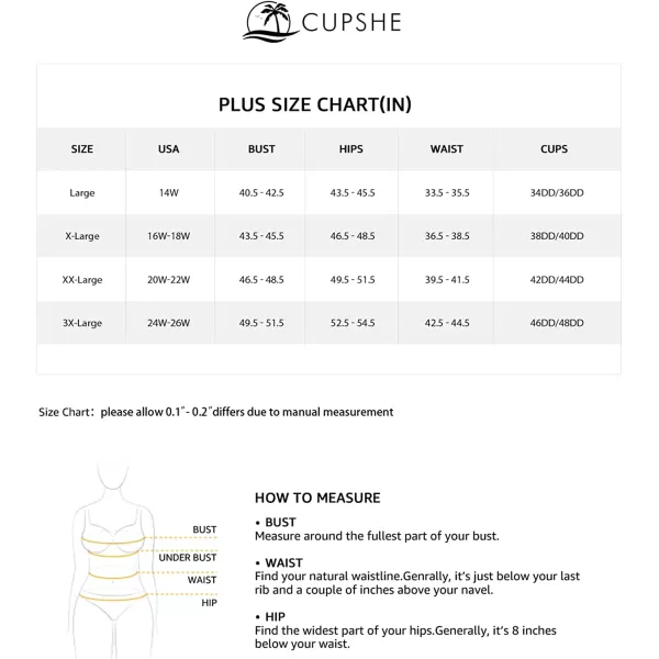 imageCUPSHE Women Swimsuit Tankini Set Two Piece Bathing Suit Wrapped V Neck High Waisted Flowy Ruffle HemOrange