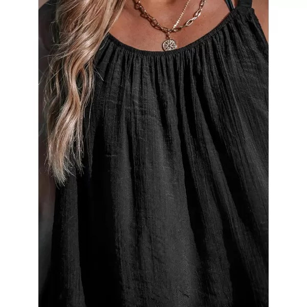 imageCUPSHE Womens Bathing Suit Cover Ups Sleeveless Swimsuit 2024 Summer Coverup Basic Beach DressBlack