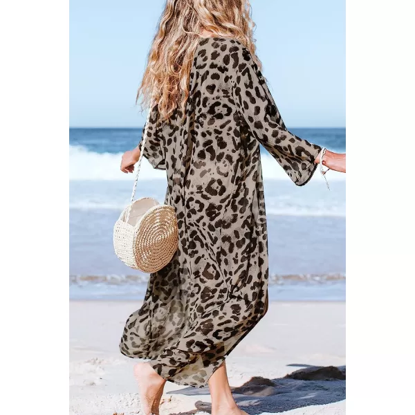 imageCUPSHE Womens Beach Cover Up Crochet Insert MidCalf Kimono with Short SleeveBlack