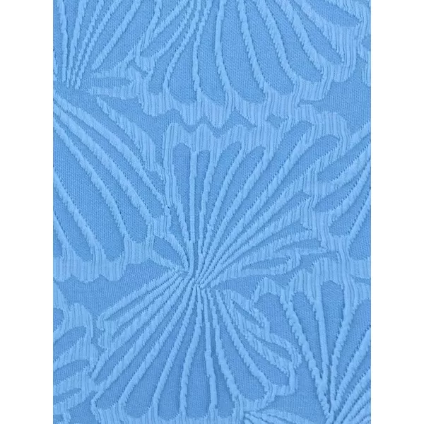imageCUPSHE Womens Bikini Set Two Piece Swimsuit Squared Neck LaceUp High Waisted Cheeky Texture SwimwearBaby Blue
