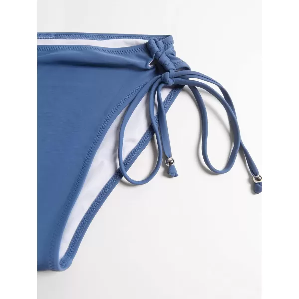 imageCUPSHE Womens Bikini Swimsuit Front Cross Lace Up Two Piece Bathing SuitNavy Blue