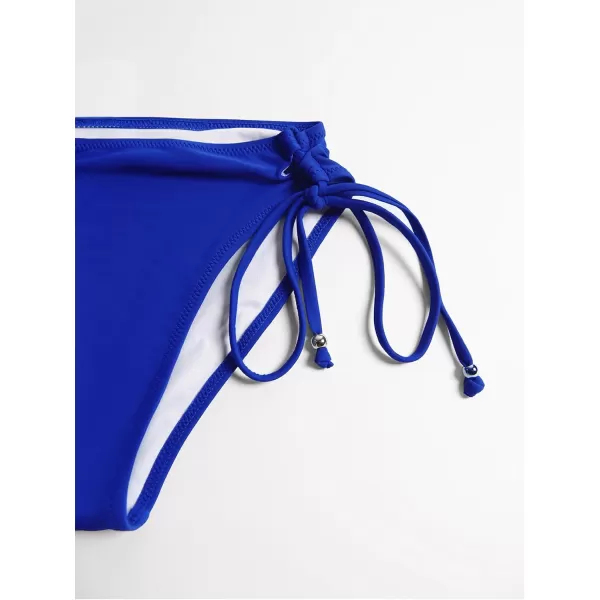 imageCUPSHE Womens Bikini Swimsuit Front Cross Lace Up Two Piece Bathing SuitRoyal Blue