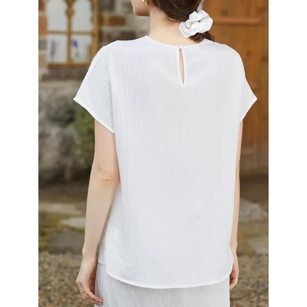 imageCUPSHE Womens Casual Lace Trim Tops Short Sleeve Roung Neck Solid Blouses TeesCUPSHE Womens Casual Lace Trim Tops Short Sleeve Roung Neck Solid Blouses Tees