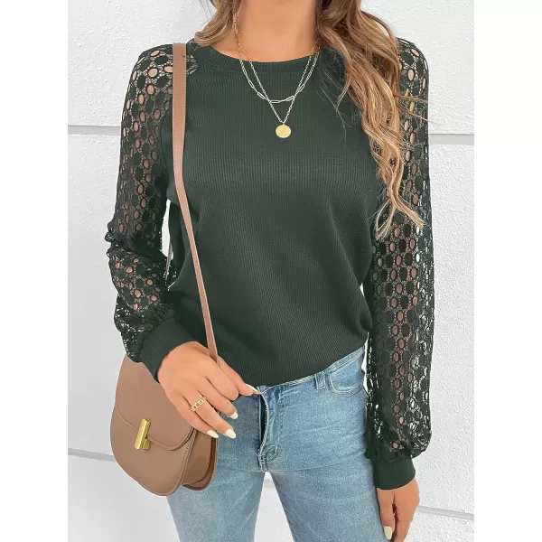 imageCUPSHE Womens Casual Mock Neck Blouse Rib Knit Tops Long Sleeve Shirts with Cutout DetailsOlive Green