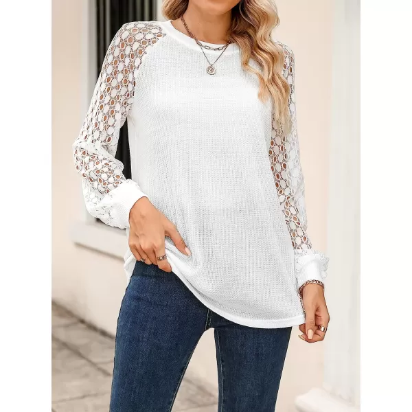 imageCUPSHE Womens Casual Mock Neck Blouse Rib Knit Tops Long Sleeve Shirts with Cutout DetailsWhite