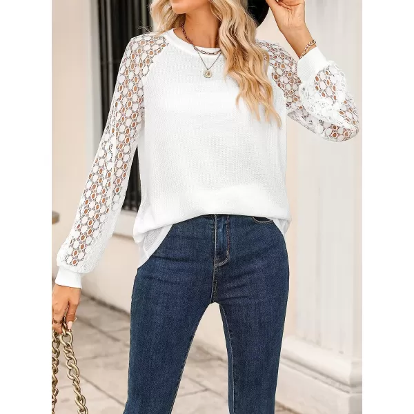 imageCUPSHE Womens Casual Mock Neck Blouse Rib Knit Tops Long Sleeve Shirts with Cutout DetailsWhite