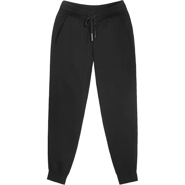 imageCUPSHE Womens Drawstring Sweatpants Elastic Waist Seven Eights Carrot PantsBlack