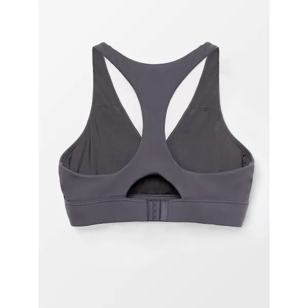 imageCUPSHE Womens High Impact Twist Tank Sports Bra Cutout Pull Over Wide Straps LightweightGray