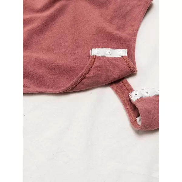 imageCUPSHE Womens High Neck Cut Out Cheeky Coverage Long Sleeves BodysuitRed