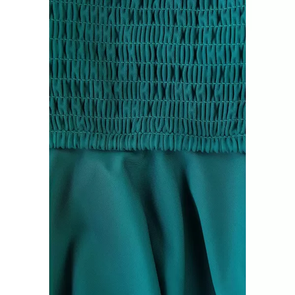imageCUPSHE Womens High Waist Bikini Swimsuit Ruffle Two Piece Bathing SuitTeal