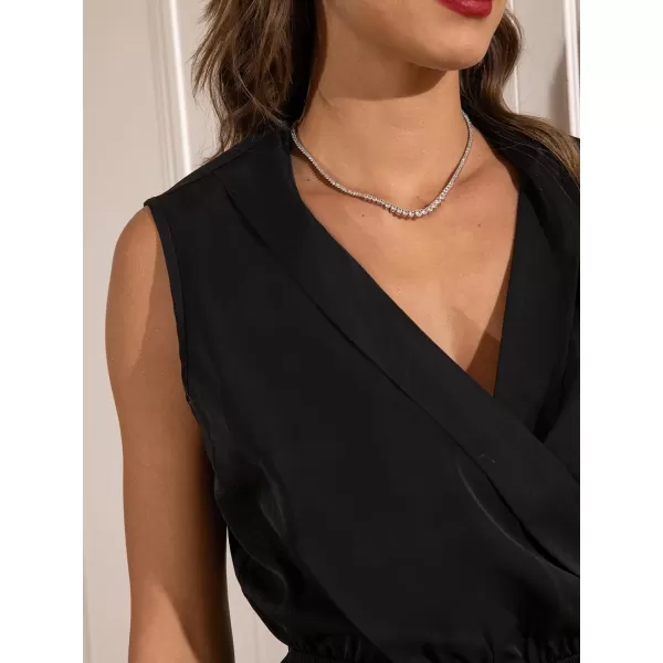 imageCUPSHE Womens Jumpsuits Collared Lapel Romper Sleeveless V Neck Wide Leg Overall Outfit Casual DressyCUPSHE Womens Jumpsuits Collared Lapel Romper Sleeveless V Neck Wide Leg Overall Outfit Casual Dressy