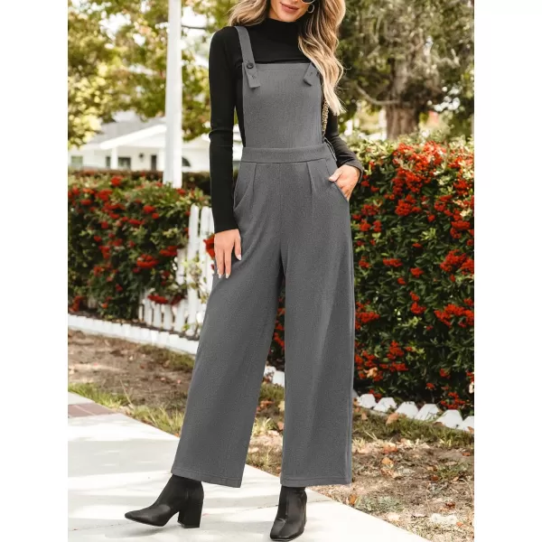 imageCUPSHE Womens Jumpsuits Wide Leg Overall Sleeveless Tube Neck Outfit Long Rompers Casual DressyGrey