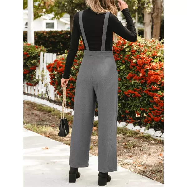 imageCUPSHE Womens Jumpsuits Wide Leg Overall Sleeveless Tube Neck Outfit Long Rompers Casual DressyGrey