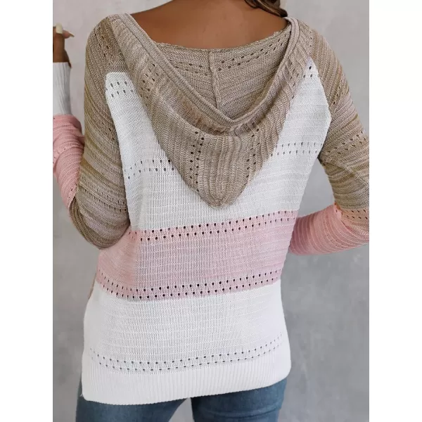 imageCUPSHE Womens Long Sleeve Color Block Fall Winter Casual Knit Pullover Sweater HoodiesCUPSHE Womens Long Sleeve Color Block Fall Winter Casual Knit Pullover Sweater Hoodies