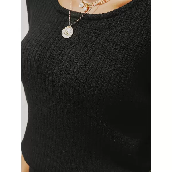 imageCUPSHE Womens Long Sleeve One Shoulder Knitted Sweater Dress Winter Asymmetrical Mini Dress SweaterBlack