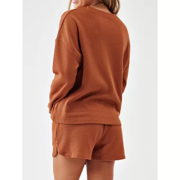 imageCUPSHE Womens Long Sleeve Sweatshirt Solid Top Drawstring Shorts SetCUPSHE Womens Long Sleeve Sweatshirt Solid Top Drawstring Shorts Set