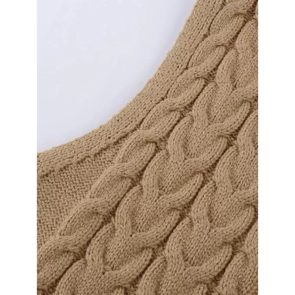 imageCUPSHE Womens Pullover Sweater Vest Fall Winter V Neck Casual Sleeveless Knit SweaterMulticolored