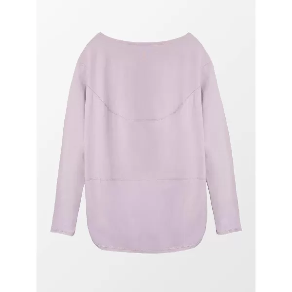 imageCUPSHE Womens Purple Long Sleeve Sweatshirt Casual Pullover Tunic TopsPurple