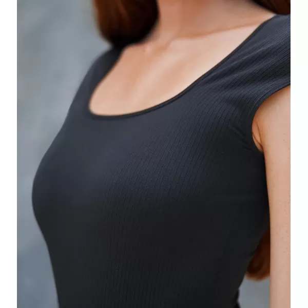 imageCUPSHE Womens Rib High Cut Comfortable Scoop Neck BodysuitCUPSHE Womens Rib High Cut Comfortable Scoop Neck Bodysuit