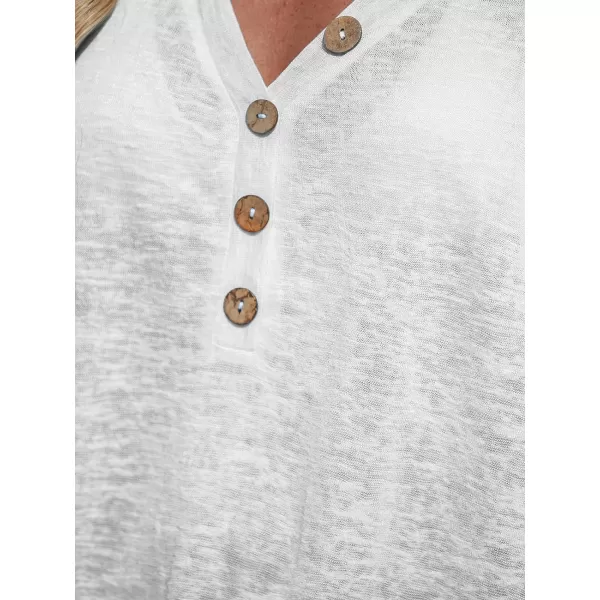 imageCUPSHE Womens Short Sleeve Swimsuit Coverup Front Button Side Split Basic TShirt Beach DressWhite