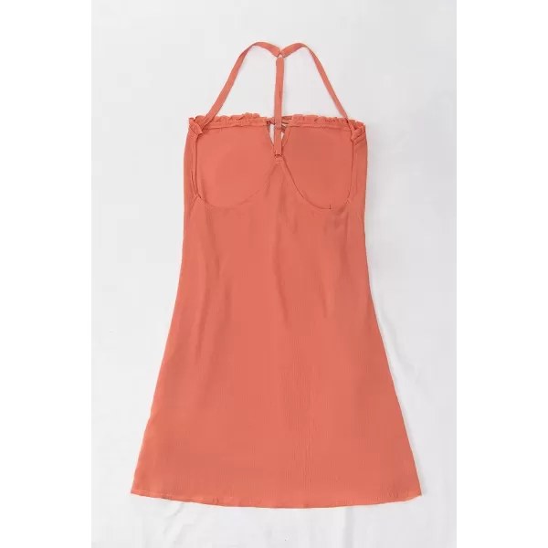 imageCUPSHE Womens Square Neck Sleeveless Slip DressOrange