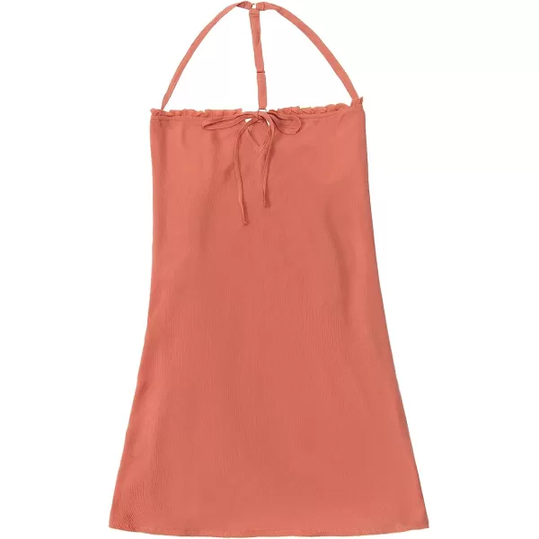 imageCUPSHE Womens Square Neck Sleeveless Slip DressOrange