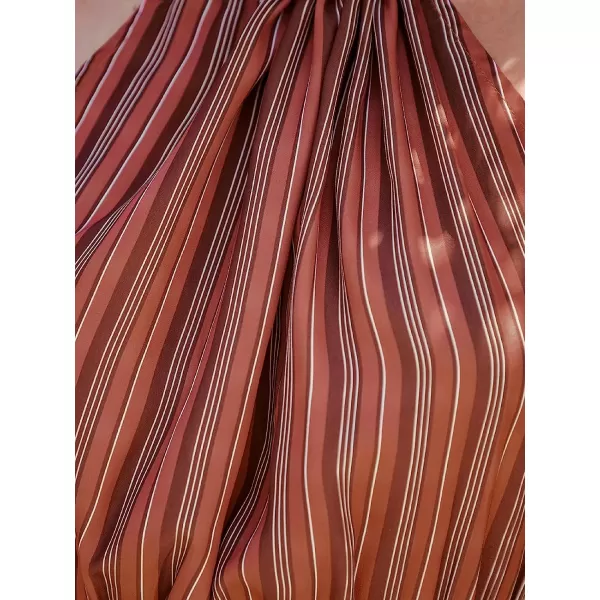 imageCUPSHE Womens Striped Ruffled Midi Dress Halter Strap Summer Dress SleevelessRed Striped