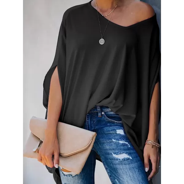 imageCUPSHE Womens T Shirt Tops Hot Pink Loose Waist Short SleevesBlack