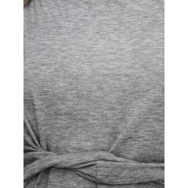 imageCUPSHE Womens Twisted Tank Dress Sleeveless Crew Neck Dresses Casual SummerGrey