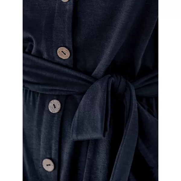 imageCUPSHE Womens V Neck Belted Button Romper Sleeveless Short Jumpsuit Rolled Pants OutfitNavy