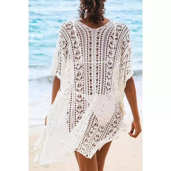 imageCUPSHE Womens White Kaftan Knee Length Cover UpWhite