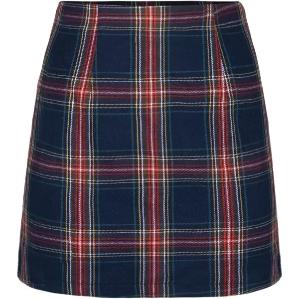 imageCUPSHE X Gabby Windey Women Skirts Holiday Plaid High Waist Mini Skirt High Waist Short SkirtsBlack