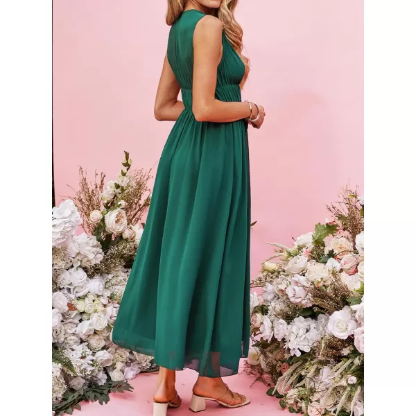 imageCUPSHE X Madison Honeymoon Satin Tie Front Dress Sleeveless Maxi Dresses Casual SummerGreen