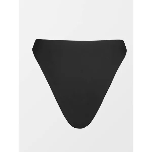 imageCUPSHE X STASSIE High Waisted Bikini Bottom for Women Swimsuit Extra Cheeky High Cut Bathing SuitsBlack
