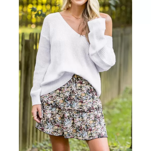 imageCUPSHE X Savannah Skirt Ditsy Floral Drawstring ALine Skirts for Women Ruffles Short SkirtBlack