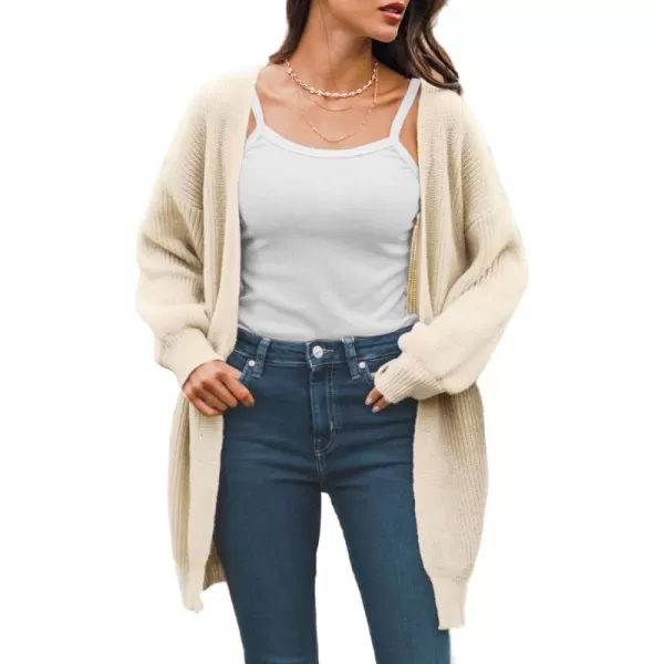 imageCUPSHE Women Cardigans Sweater Tops Long Sleeves Knit Sweater Casual BrownBeige