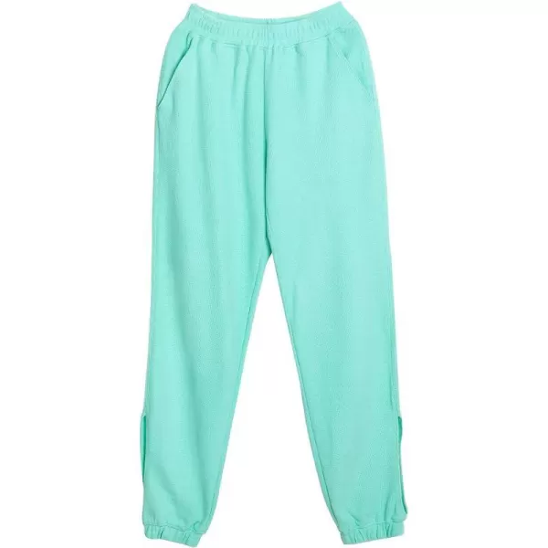 imageCUPSHE Women Cut Out Seven Eights Mid Waisted Elastic Waisted SweatpantsGreen
