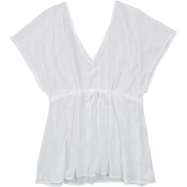 imageCUPSHE Women Drawstring Waist Cover Up WhiteWhite