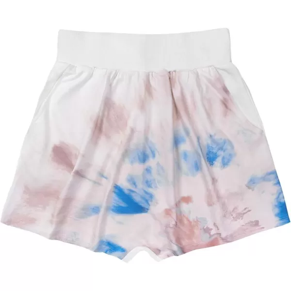 imageCUPSHE Women High Waist Tie Dye Elastic Waisted Sweat ShortsMulticolor