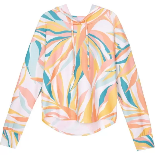 imageCUPSHE Women Oversized Leafy Backless Hoodie Comfy Pull Over Long Sleeve Sweatshirt with DrawstringCUPSHE Women Oversized Leafy Backless Hoodie Comfy Pull Over Long Sleeve Sweatshirt with Drawstring