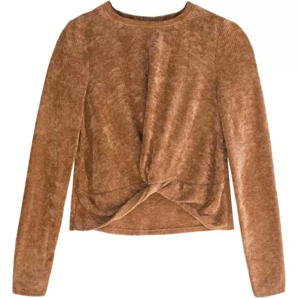 imageCUPSHE Women Twist Front Sweatshirt Fashion Oversized Long Sleeve Round Neck Pull Over TopsCUPSHE Women Twist Front Sweatshirt Fashion Oversized Long Sleeve Round Neck Pull Over Tops